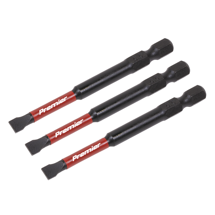 Premier Slotted Impact Power Tool Bits 5.5 x 75mm 3pc | AK8252