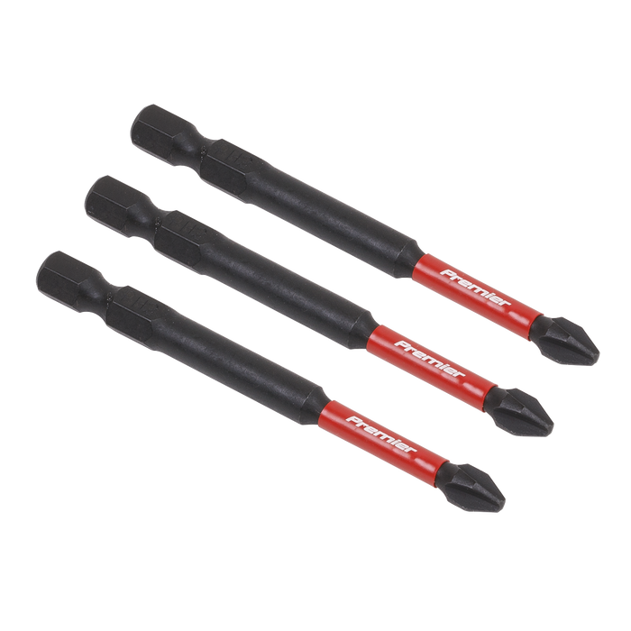 Premier Phillips Impact Power Tool Bits #2 x 75mm 3pc | AK8255