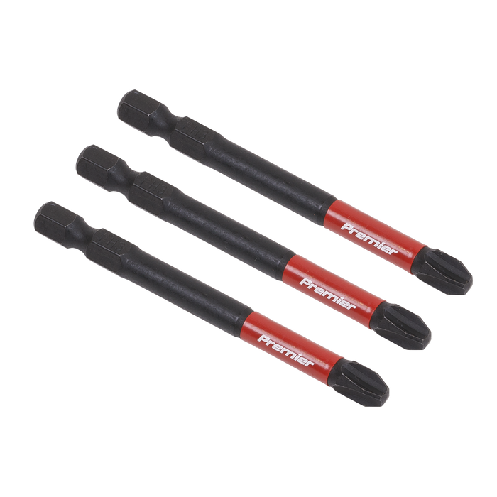 Premier Phillips Impact Power Tool Bits #3 x 75mm 3pc | AK8256