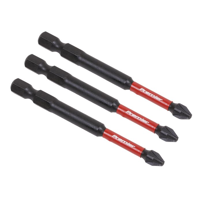 Premier Pozi Impact Power Tool Bits #2 x 75mm 3pc | AK8258