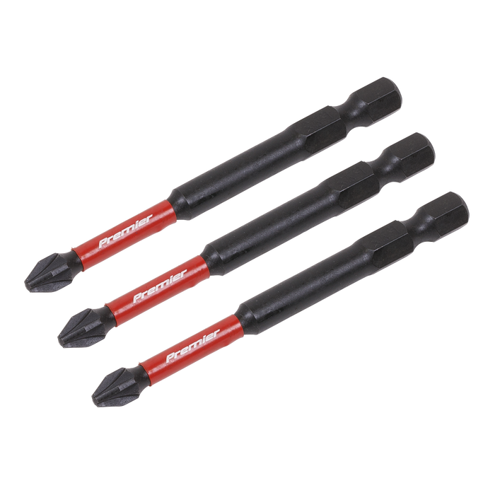Premier Pozi Impact Power Tool Bits #2 x 75mm 3pc | AK8258