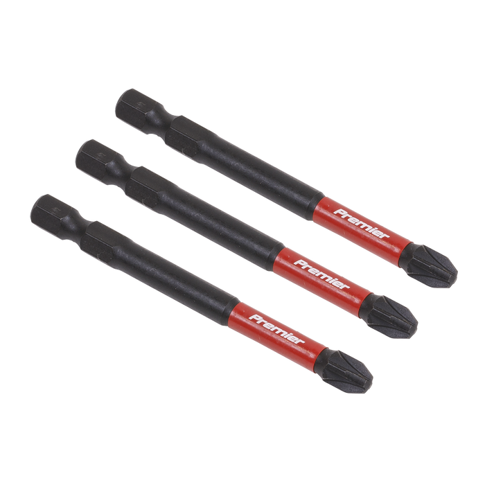 Premier Pozi Impact Power Tool Bits #3 x 75mm 3pc | AK8259