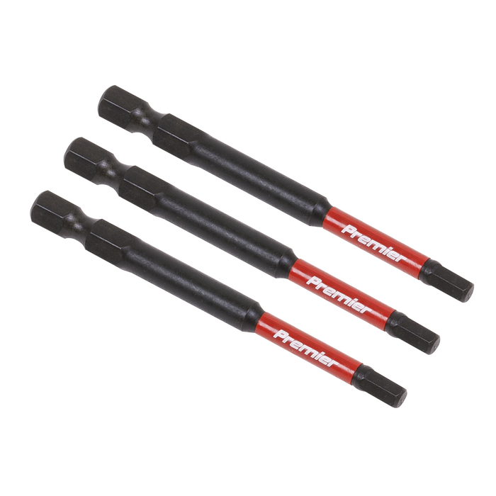 Premier Hex Impact Power Tool Bits 4 x 75mm 3pc | AK8262