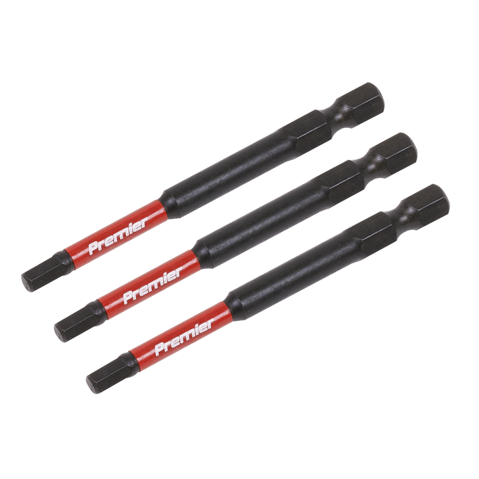 Premier Hex Impact Power Tool Bits 4 x 75mm 3pc | AK8262