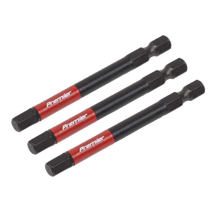 Premier Hex Impact Power Tool Bits 6 x 75mm 3pc | AK8264
