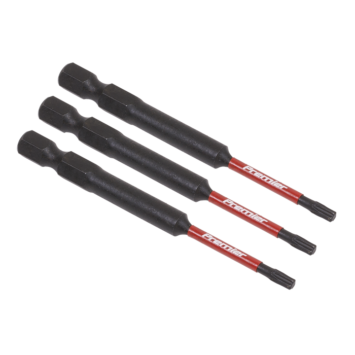 Premier TRX-Star* Impact Power Tool Bits T10 x 75mm 3pc | AK8265