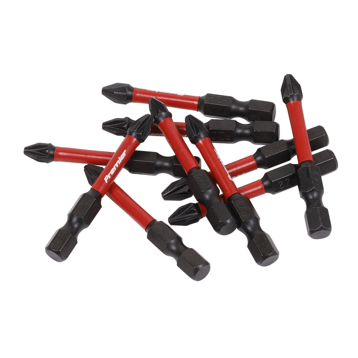 Premier Pozi Impact Power Tool Bits #2 x 50mm 10pc | AK8275