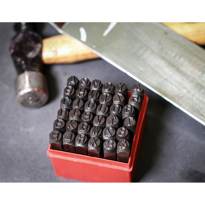 Letter & Number Punch Set 8mm 36pc | AK8297