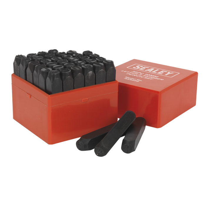 Letter & Number Punch Set 10mm 36pc | AK8298