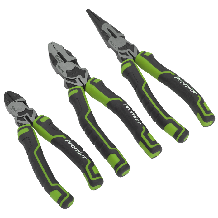 Premier High Leverage Pliers Set 3pc - Green | AK8376HV