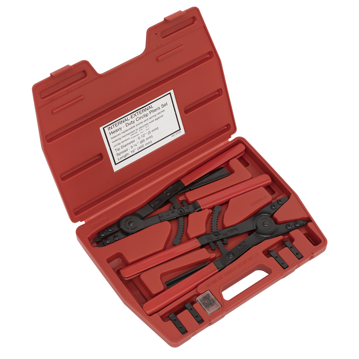 Premier Heavy-Duty Circlip Pliers Set Internal/External 400mm | AK8501