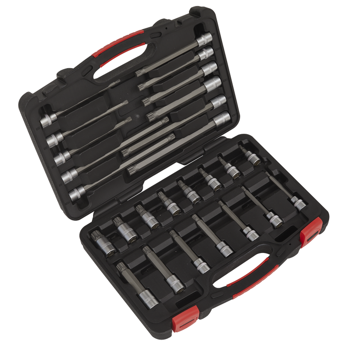 Premier Platinum Spline Socket Bit Set 3/8"Sq Drive 26pc | AK89002