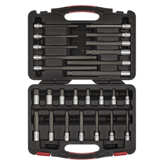Premier Platinum Spline Socket Bit Set 3/8"Sq Drive 26pc | AK89002
