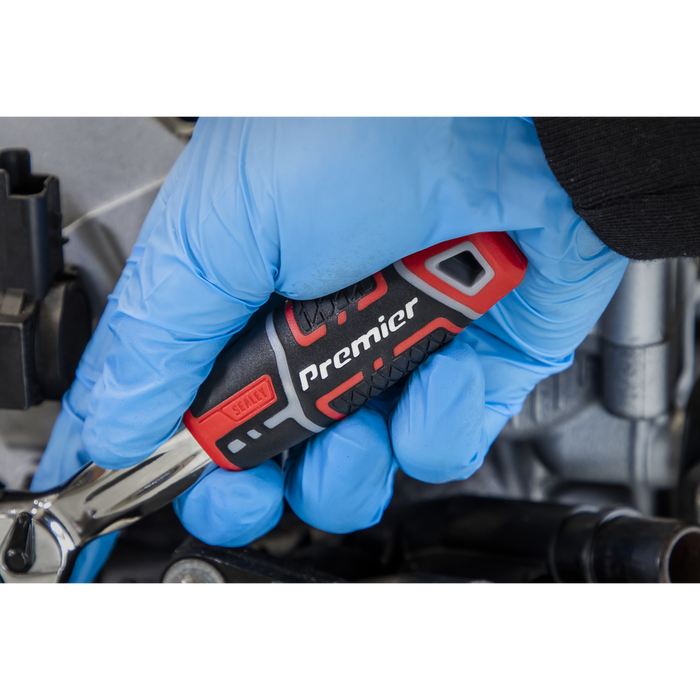 Premier Offset Ratchet Wrench with Flip Reverse 1/4"Sq Drive | AK8937