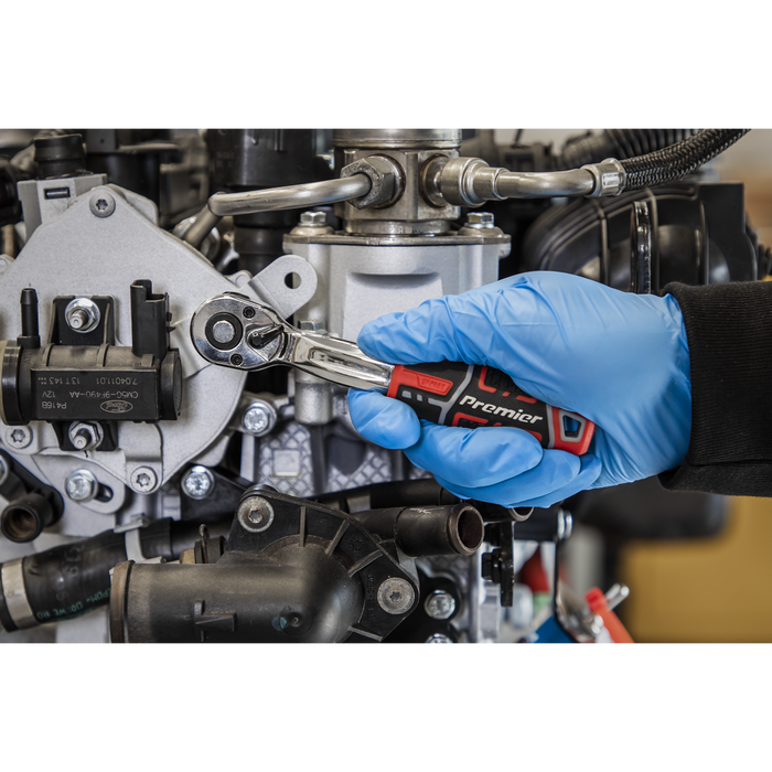 Premier Offset Ratchet Wrench with Flip Reverse 1/4"Sq Drive | AK8937