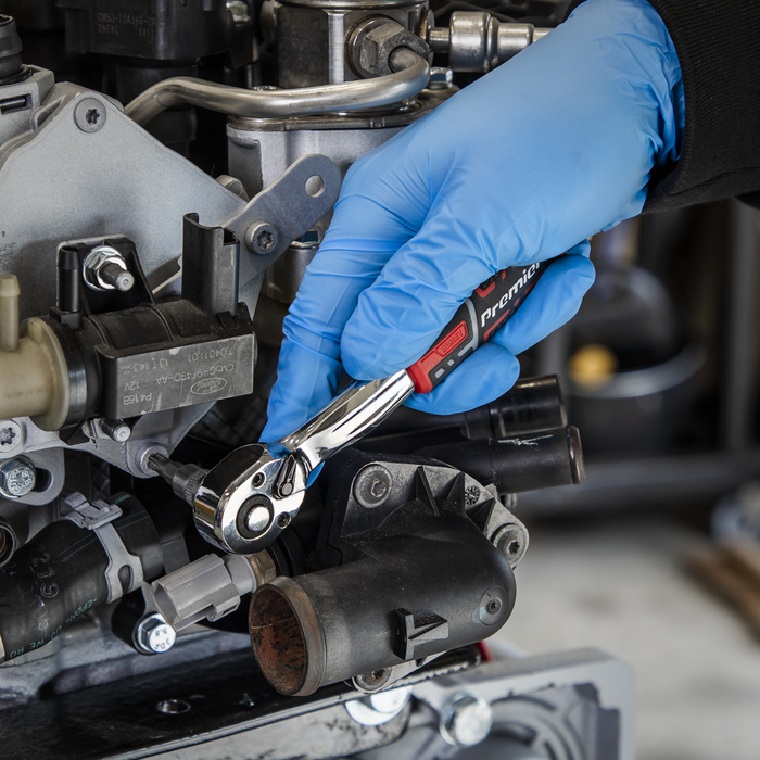 Premier Offset Ratchet Wrench with Flip Reverse 1/4"Sq Drive | AK8937