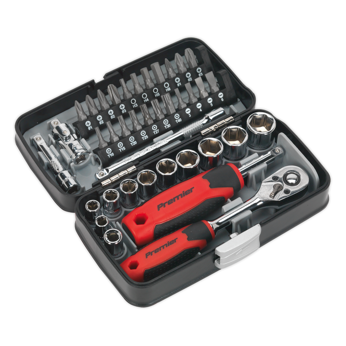 Premier Socket & Bit Set 1/4"Sq Drive 38pc | AK8945