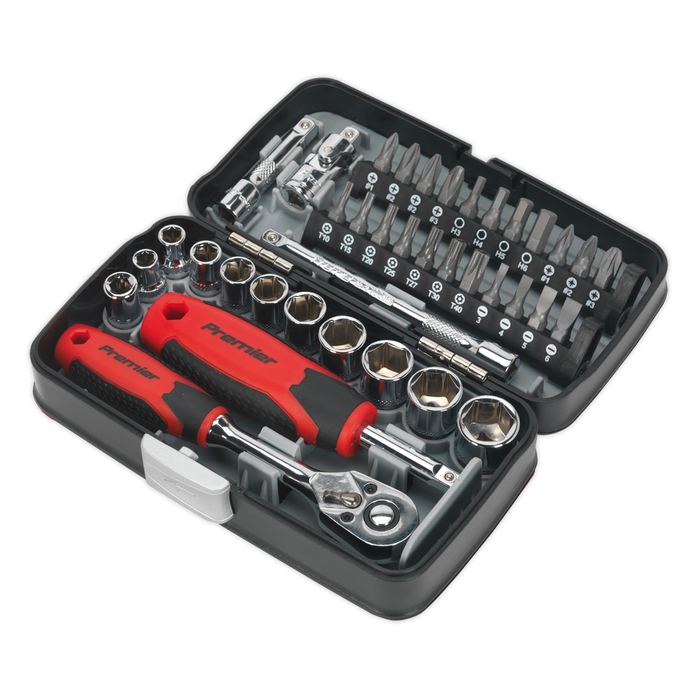 Premier Socket & Bit Set 1/4"Sq Drive 38pc | AK8945