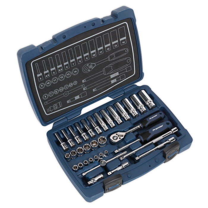 Premier Socket Set 1/4"Sq Drive 33pc | AK8990