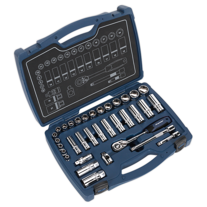 Premier Socket Set 3/8"Sq Drive 34pc | AK8991