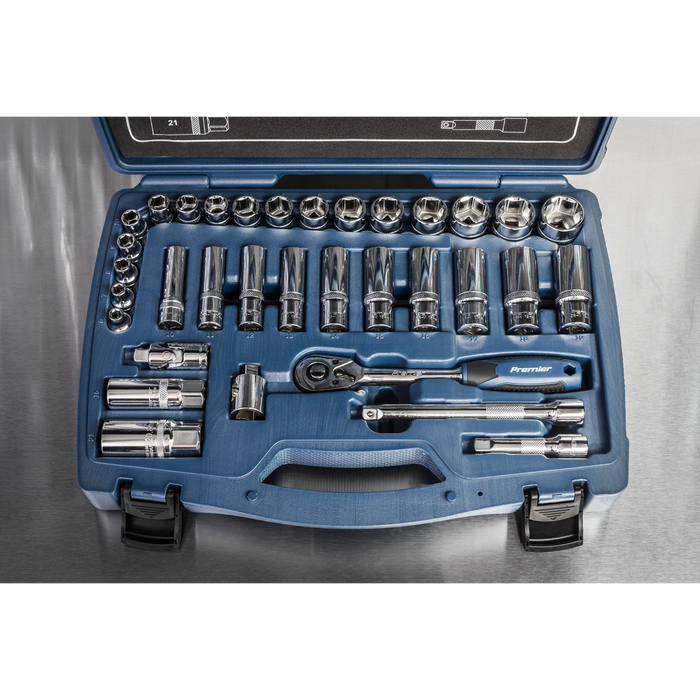 Premier Socket Set 3/8"Sq Drive 34pc | AK8991