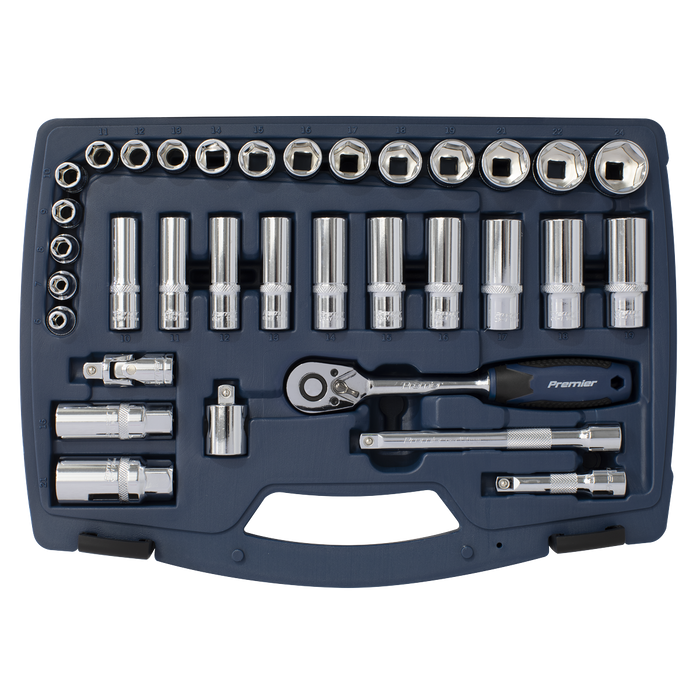 Premier Socket Set 3/8"Sq Drive 34pc | AK8991