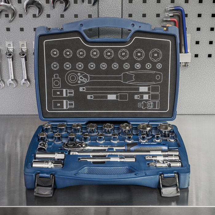 Premier Socket Set 1/2"Sq Drive 26pc | AK8992