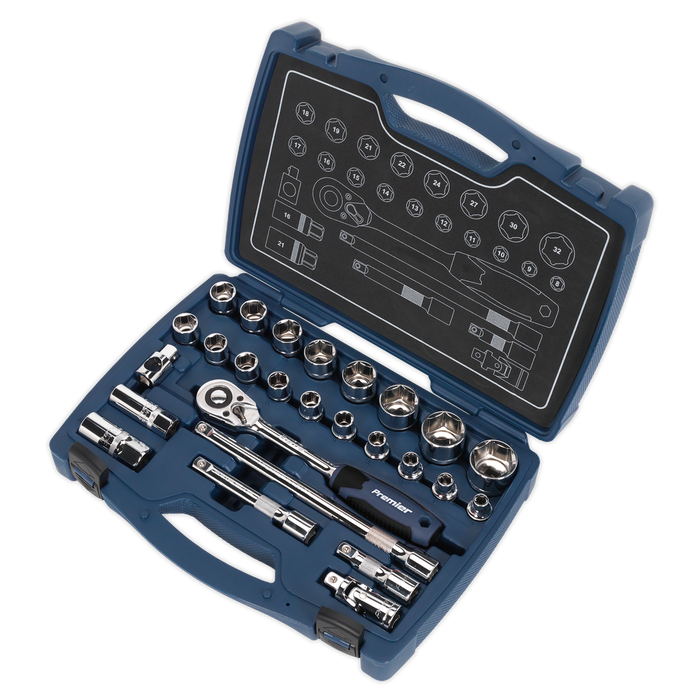 Premier Socket Set 1/2"Sq Drive 26pc | AK8992