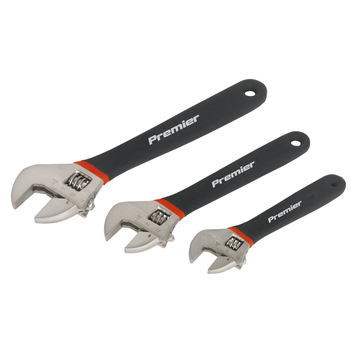 Premier Adjustable Ni-Fe Finish Wrench Set 3pc | AK907