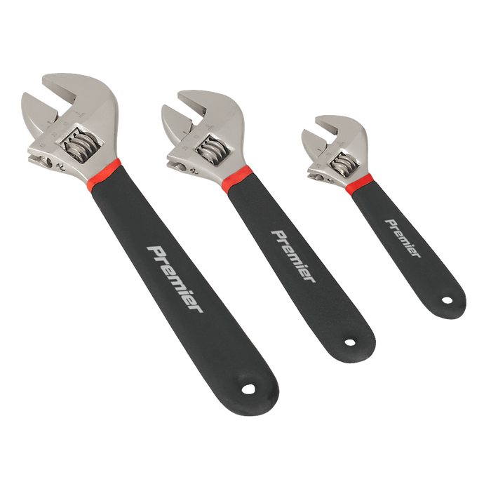 Premier Adjustable Ni-Fe Finish Wrench Set 3pc | AK907