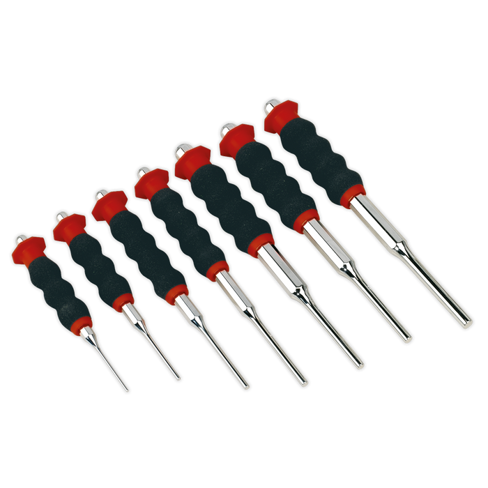 Premier Sheathed Parallel Pin Punch Set 7pc | AK9131