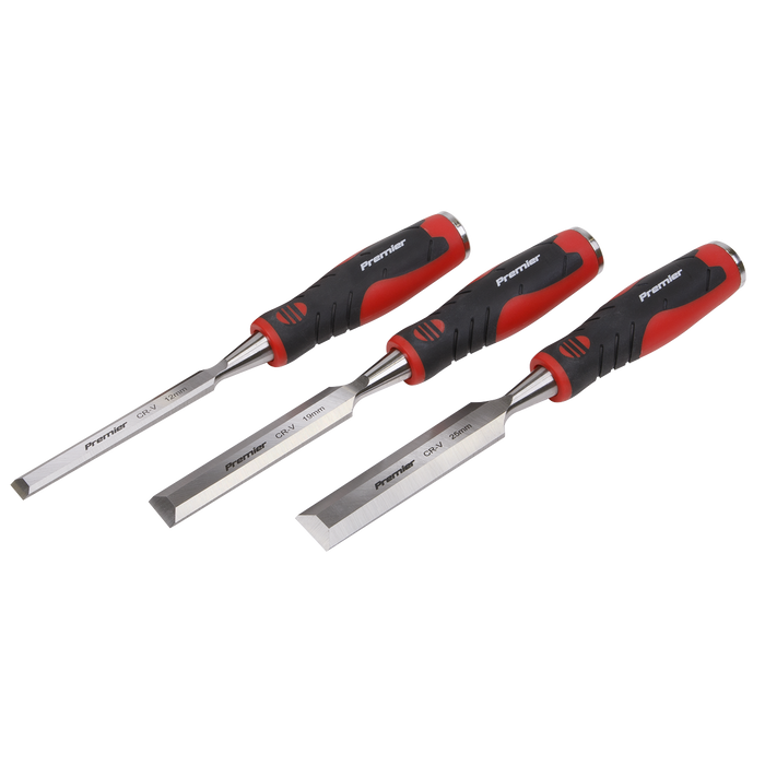 Premier Hammer-Thru Wood Chisel Set 3pc | AK9238