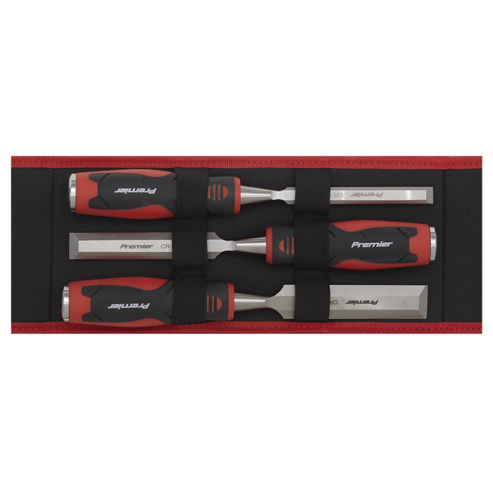Premier Hammer-Thru Wood Chisel Set 3pc | AK9238