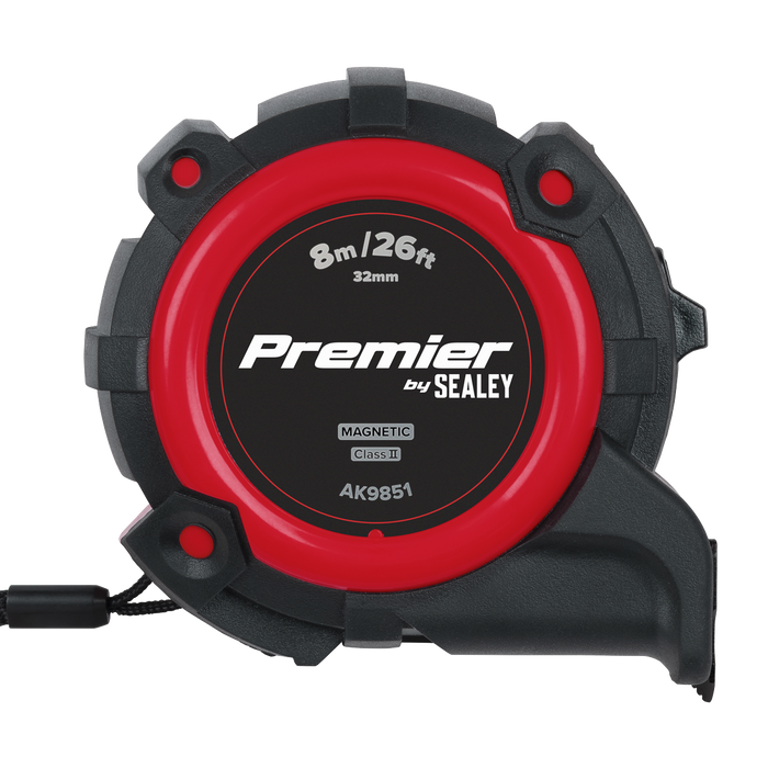 Premier Metric/Imperial Tape Measure Extra-Wide Blade 8m(26ft) x 32mm | AK9851