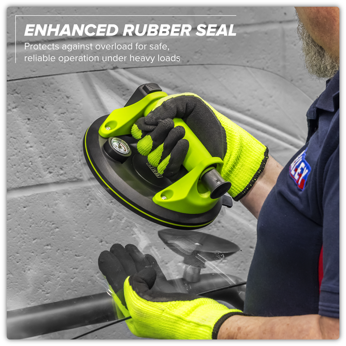Heavy Lift Suction Cup with Vacuum Grip Pressure Gauge | AK9894