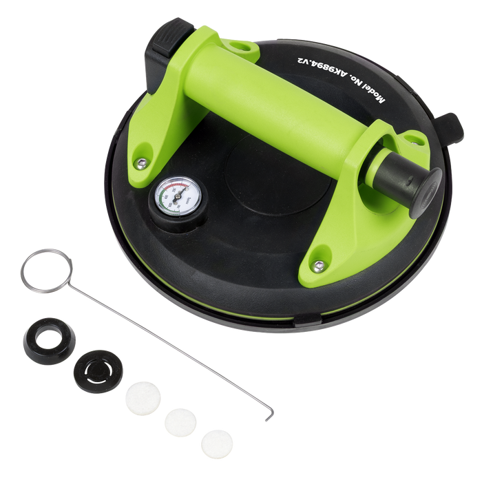 Heavy Lift Suction Cup with Vacuum Grip Pressure Gauge | AK9894