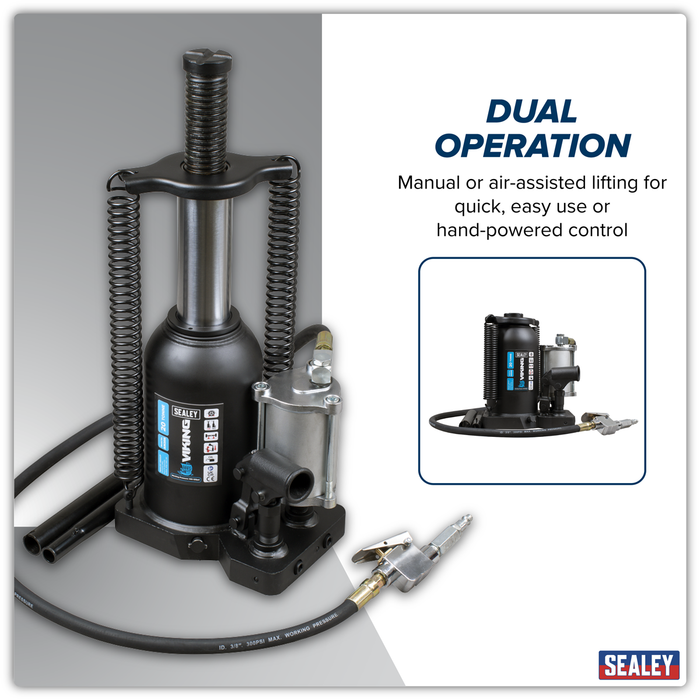 Viking Manual/Air Hydraulic Bottle Jack 20 Tonne | AM20S
