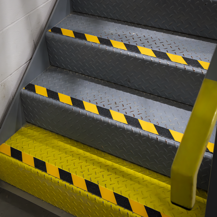 Self-Adhesive Anti-Slip Tape 50mm x 18m - Black & Yellow | ANTBY18