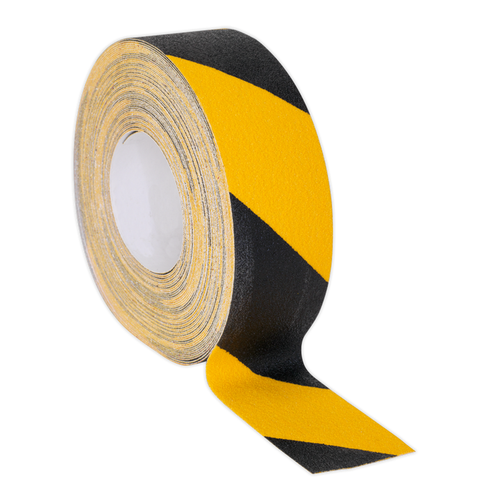 Self-Adhesive Anti-Slip Tape 50mm x 18m - Black & Yellow | ANTBY18