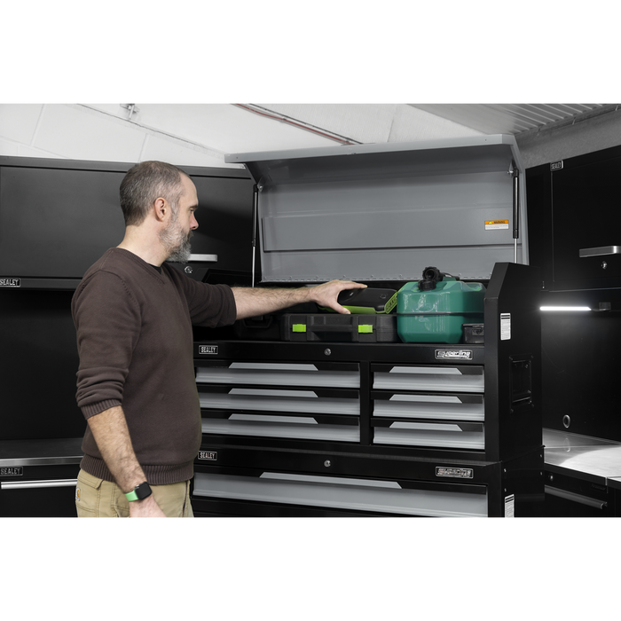 Superline Pro® Topchest & Rollcab Combination 12 Drawer & 1 Door Cupboard - Grey | AP1080GR
