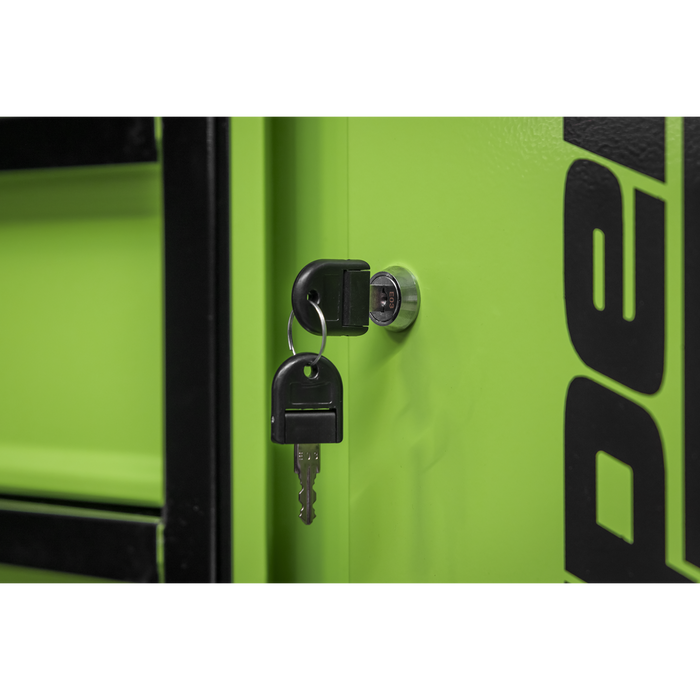 Superline Pro® Topchest & Rollcab Combination 12 Drawer & 1 Door Cupboard - Green | AP1080HVG
