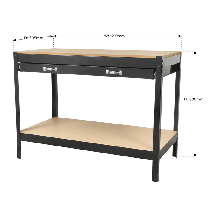 Workbench with Drawer 1.2m | AP12160