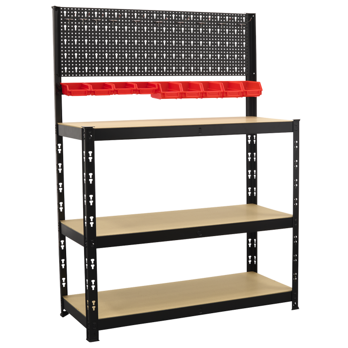 Steel Workbench with Pegboard 1m | AP12601