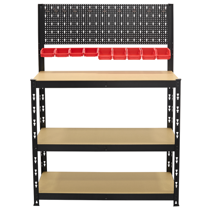 Steel Workbench with Pegboard 1m | AP12601