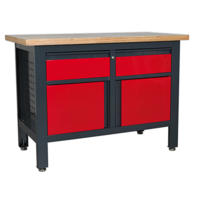 Workbench with 2 Drawers & 2 Cupboards | AP1372A