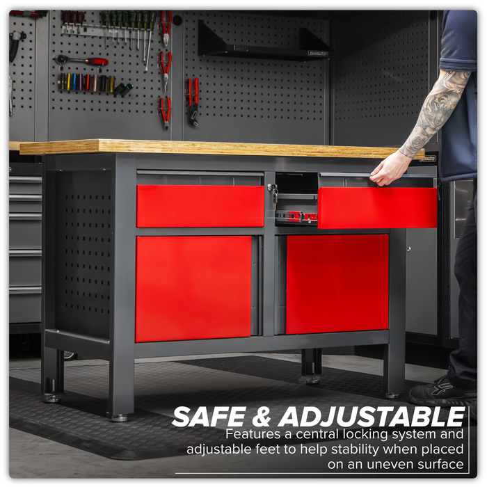 Workbench with 2 Drawers & 2 Cupboards | AP1372A