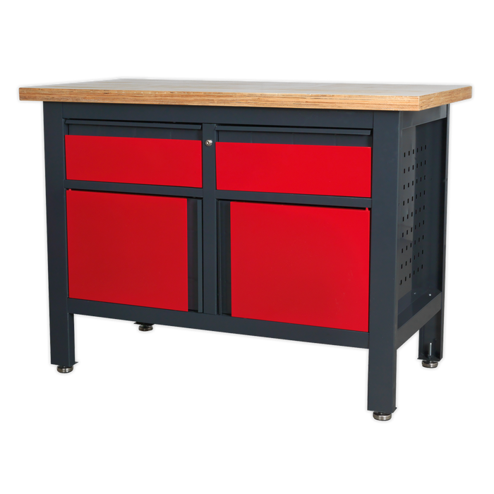 Workbench with 2 Drawers & 2 Cupboards | AP1372A