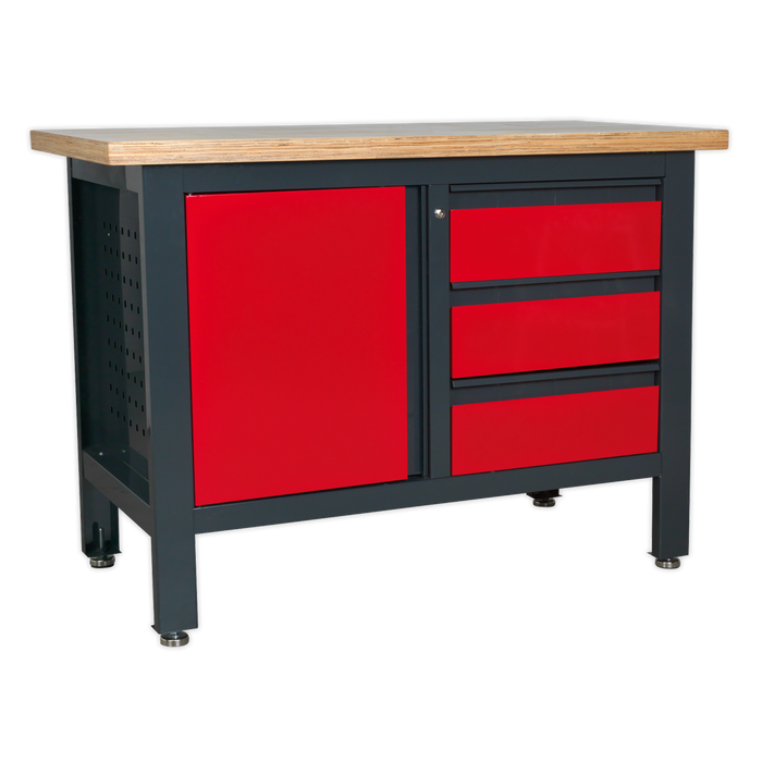 Workbench with 3 Drawers & Cupboard | AP1372B