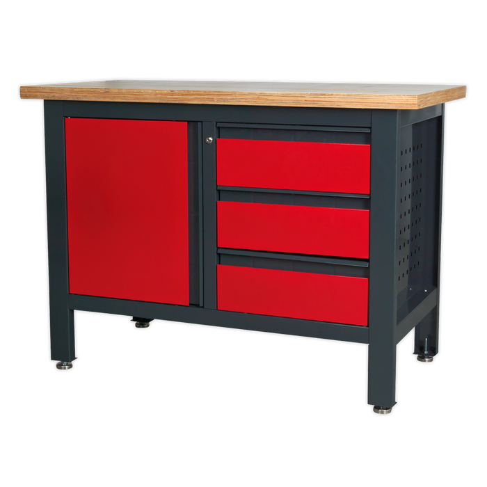 Workbench with 3 Drawers & Cupboard | AP1372B