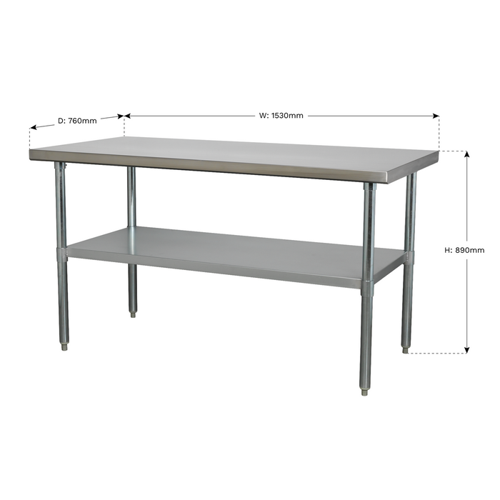 Stainless Steel Workbench 1.5m | AP1560SS